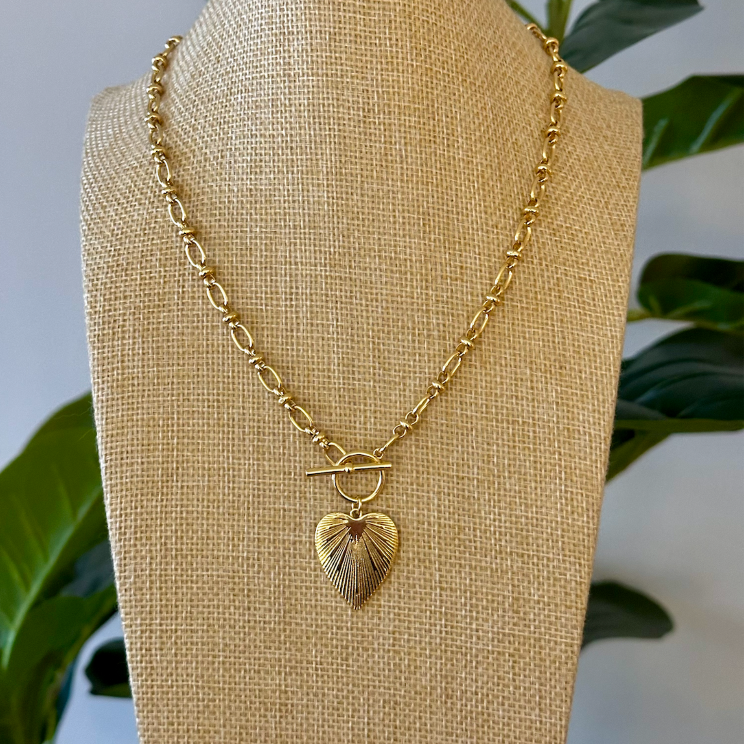 Gold Filled Heart Pendant Necklace