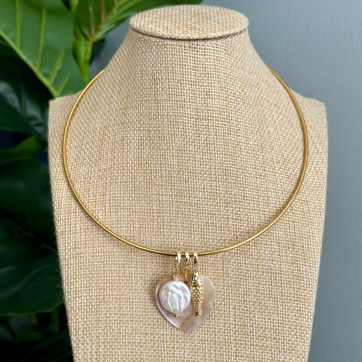 Gold Plated Collar Necklace