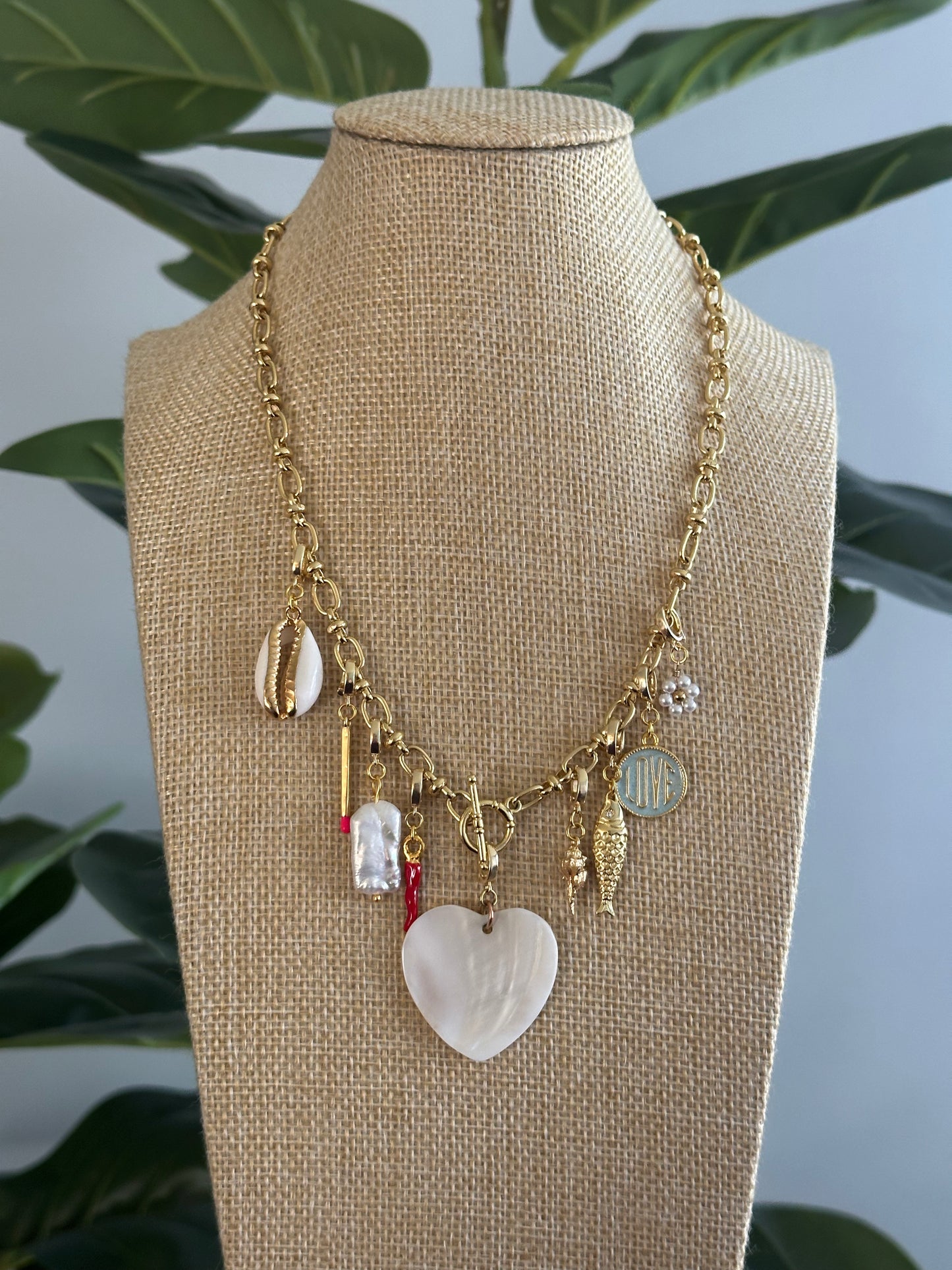 Custom Clip On Charm Necklace