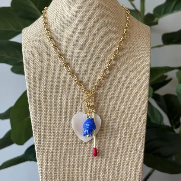 Custom Clip On Charm Necklace